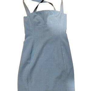 Black Halo Bryson Light Blue Mini Dress